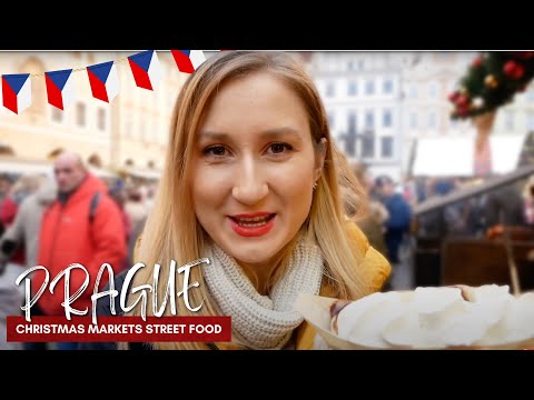 PRAGUE CHRISTMAS MARKETs | Street Food in Old Town Square Czechia 🇨🇿