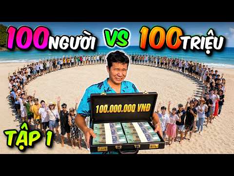 100 Người vs 100 Triệu - Tập 1: Người Cuối Cùng Còn Sống Trong Vòng Tròn Trên Bãi Biển Sẽ Thắng