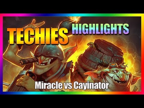 Dota 2 - Best Techies Highlights ( Miracle vs Cayinator ) 😅😮