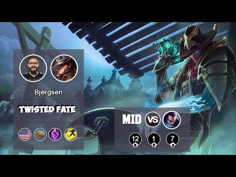TSM Bjergsen Twisted Fate MID vs Yasuo | LOL | S9 NA Challenger - Full Gameplay