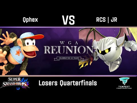Qphex (Diddy Kong) vs RCS | JR (Meta Knight) - Smash 4 Losers Quarterfinals -  WGA: Reunion