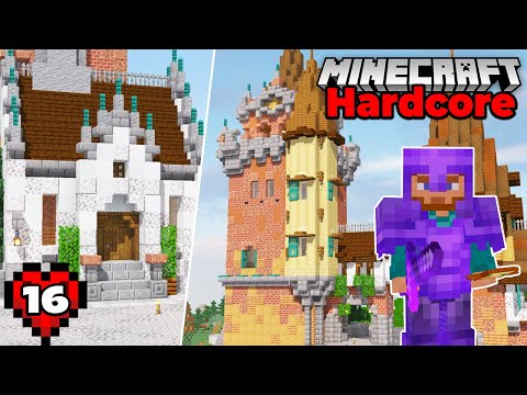 Minecraft Hardcore Let's Play : Castle Tower and Full Netherite Armor