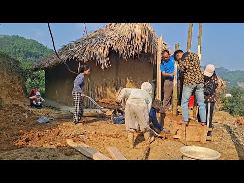 The village chief hired people to build a kitchen for lythiyen.