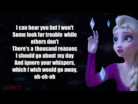 Frozen 2 - Into The Unknown (Lyrics) 4k Idina Menzel, AURORA