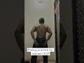 Bodybuilding posing practice