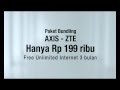 AXISGSM AXIS ZTE Modem Rp199 Ribu GRATIS 3 Bulan Internet Unlimited