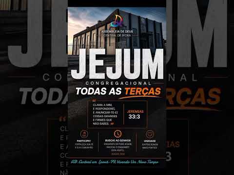 #jejum #congregacional #hoje #terçafeira #salvação #cura #libertação Iporã-PR