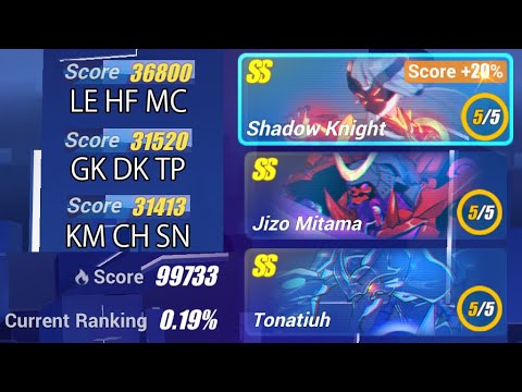 [HI3SEA] Memorial W45 - SK 36800/30666; Jizou 31520; Tonatiuh 31413 - Exalted