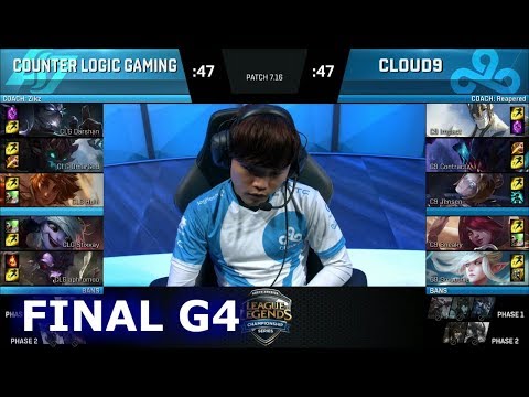 Cloud 9 vs CLG Game 4 | Finals NA LCS Regional Qualifier for S7 Worlds 2017 | C9 vs CLG G4