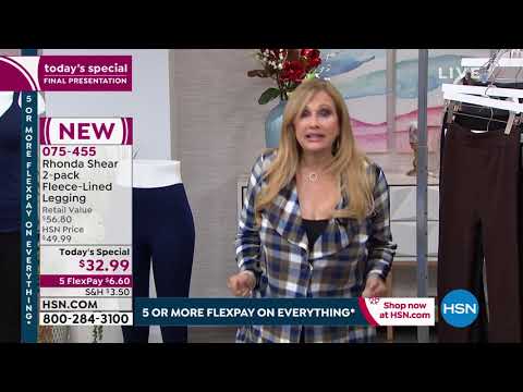 Rhonda Shear 2pack FleeceLined Legging