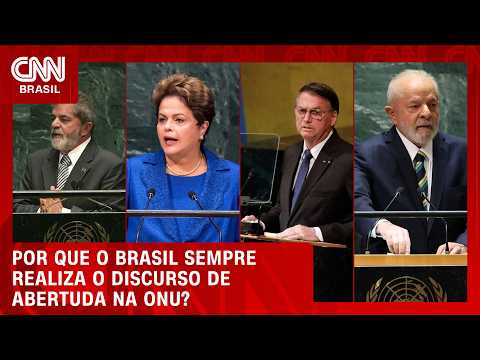 Entenda por que o Brasil sempre abre a Assembleia Geral da ONU | CNN BRASIL