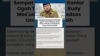 Sempat Sembunyi di Kantor Ogah Temui Massa, Rudy Masud Muncul di Medsos Ucap Terima Kasih