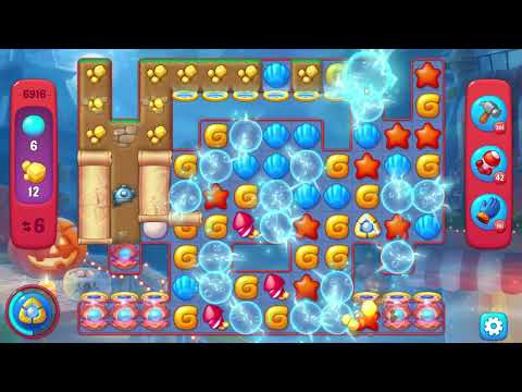 Fishdom 6916 Hard Level - 18 moves - NO BooSTERS