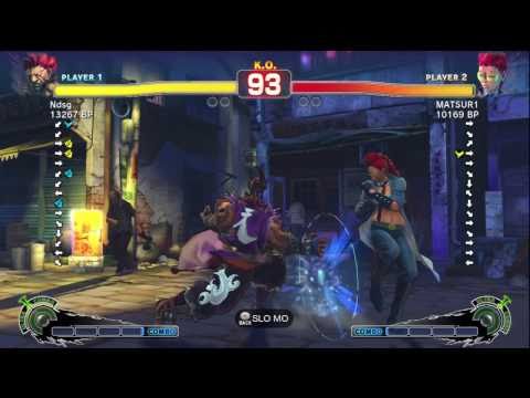Fujino [Akuma] vs MATSUR1 [Viper] SSF4 Japanese Online Ranked Matches - TRUE-HD