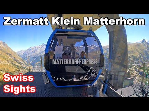 Zermatt nach Klein Matterhorn Express Seilbahn Schweiz 4K