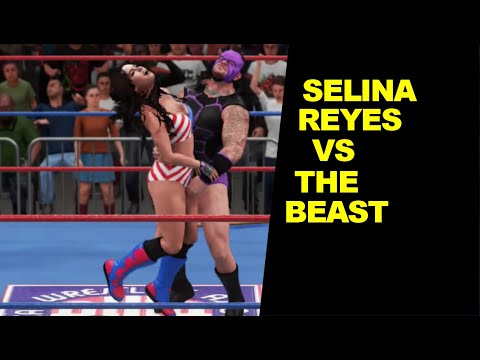 GLOW 1984 Selina Reyes vs The Beast - Mixed Match