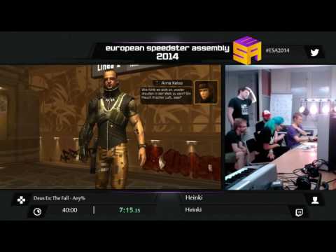 #ESA2014 BONUS BLUE Deus Ex   The Fall by Heinki Any%