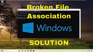 Fix Broken EXE File Association in Windows 11/10 [Solution]