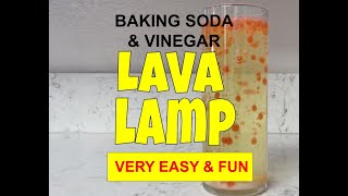 Cool Lava Lamp Science Experiment with Baking Soda and Vinegar