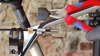 DIY. How to fix damage thread / broken bolt in the bicycle frame. Seatpost clamp problems...