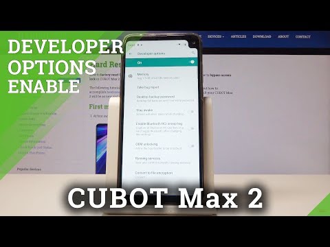 Developer Options in CUBOT Max 2 - OEM Unlock / USB Debugging