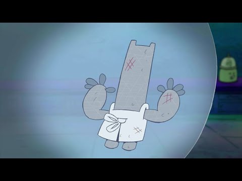 Schnitzel farts while being trapped with Mung