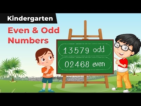 Even & Odd Numbers | Learning Even And Odd Numbers | Kindergarten