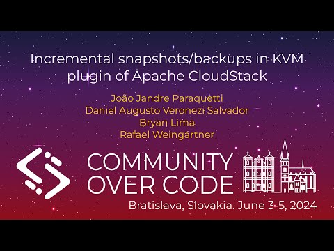 Incremental snapshots/backups in KVM plugin of Apache CloudStack