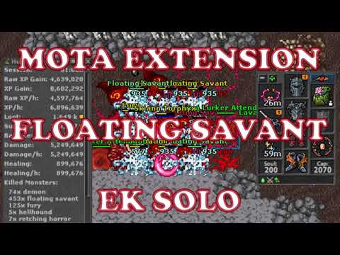 [HUNT EK SOLO] THAIS MOTA EXTENSION | FLOATING SAVANTS | 4.5KK RAW XP E 1.3KK DE LUCRO #tibiahunt