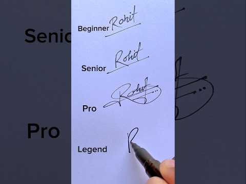 ROHIT Signature In Diffrent Style😮😮 #hncreation #signature #viral #ideas