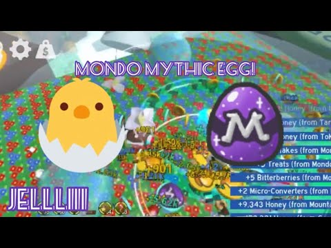 Jellliii gets a Mythic Egg from Mondo Chick! (Bee Swarm Simulator)