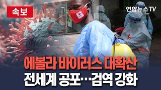 [????속보] 에볼라 바이러스 대확산…민주콩고 확진 잇달아｜전세계 공포…검역 강화 / 연합뉴스TV(YonhapnewsTV)