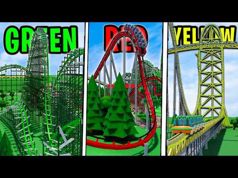 Theme Park Tycoon 2 but EVERY Ride is a RANDOM Color!