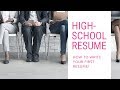 How to Write a Resume for High School Students: A Step-by-Step Guide
