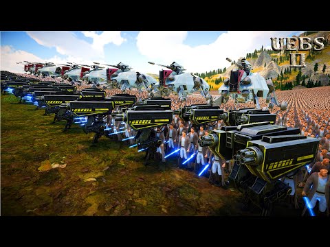 1,000,000 AT-TE, T-45 & JEDI KNIGHTS vs 3,000,000 KHORNE BLOODLETTERS | Battle Simulator 2 | UEBS 2