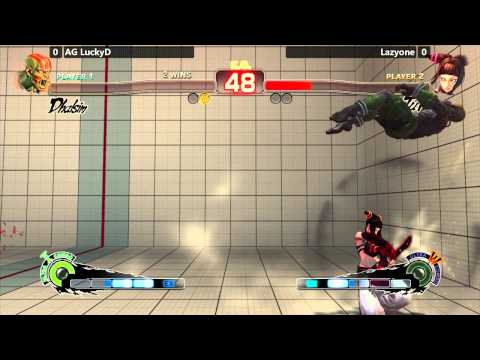 USF4 @ Last Man Standing 2 - AG LuckyD (Dhalsim) vs Lazyone (Juri) [720p/60fps]