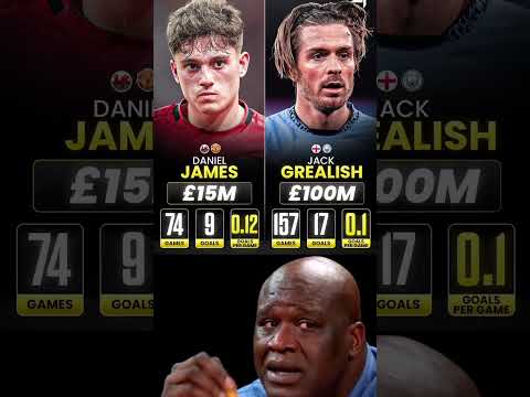 JACK GREALISH STATS AT MAN CITY vs DANIEL JAMES STATS AT MAN UNITED… 🤯😭