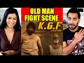 KGF - BLIND OLD MAN FIGHT SCENE REACTION!! | *KANNADA* | Yash | Rocky Hammer Scene KGF REVIEW!