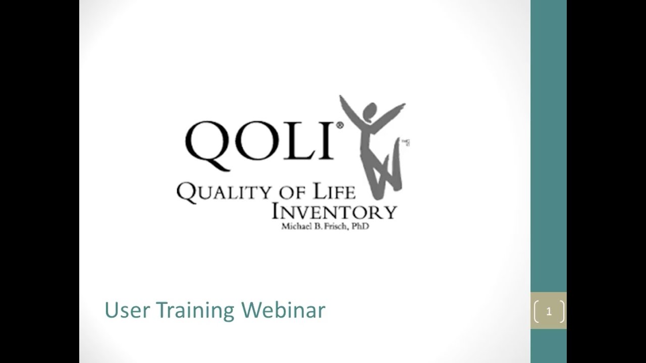 QOLI: User Training Webinar (Recording)