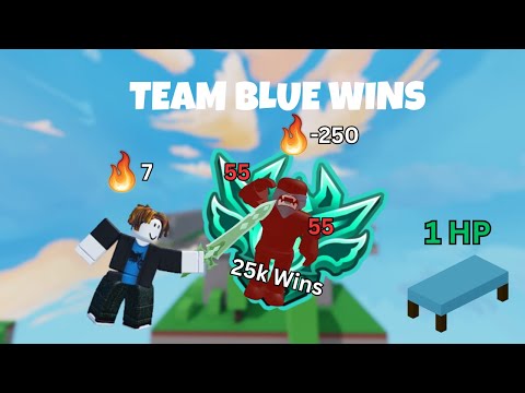I BEAT #18 OVERALL WINS PLAYER!! (25K+) (Roblox Bedwars)