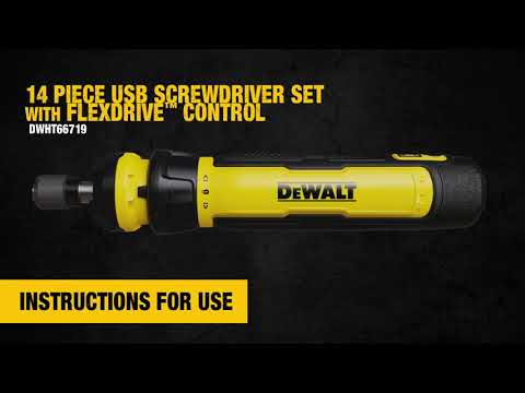 Chave De Fenda 4V Giroscopica Dwht66719 Dewalt