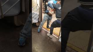 6 train Bronx fight