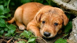 Abandoned Puppy Was In Tears After Losing His Mom and Dad