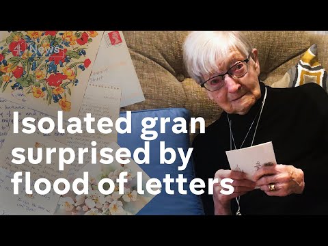 84歳のおばあちゃんは、コロナウイルス隔離中に孤独になった後、手紙であふれています。 (84-year-old granny flooded with letters after getting lonely during coronavirus isolation)