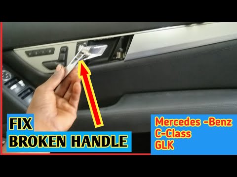 How to replace the Mercedes Benz interior door handle c- class W204 GLK X204