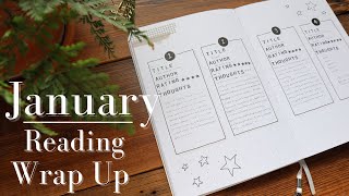 January Reading Journal Wrap Up / Book Wrap Up / Book Journal / Journal with Me January Flip Through