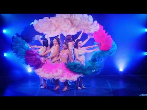 Neo Feather Fans students perform Basketball Boy - The Bombshell Burlesque Academy