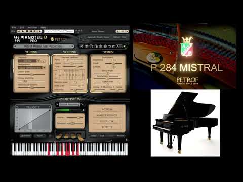 Pianoteq PETROF 284 Mistral virtual piano unboxing - Demo by Mistheria