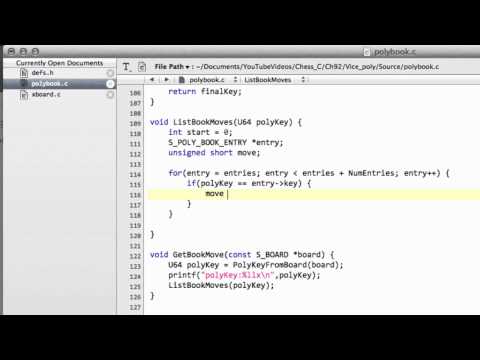 Programming A Chess Engine in C Part 92 - Polyglot Book #4 Read Book Moves
