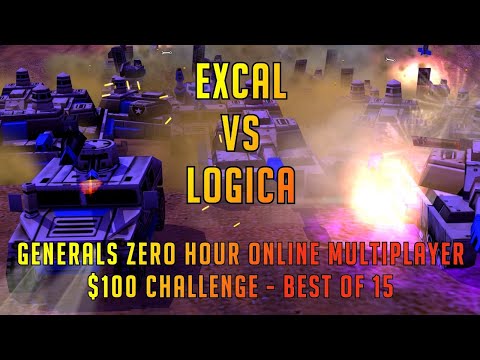 Generals Zero Hour Online Multiplayer - ExCaL vs Logica & Excal vs Size - Big Money Challenges
